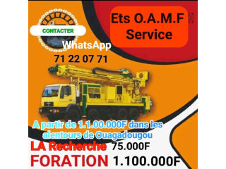 Forage, Exploration de points d'eau, informations