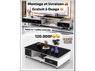 Table TV+table centrale