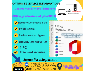 Office professionnel plus 2016 à vie