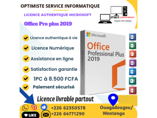 Office professionnel plus 2019 à vie