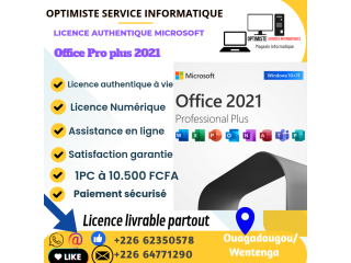 Office professionnel plus 2021 à vie