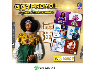 Affiche d'anniversaire