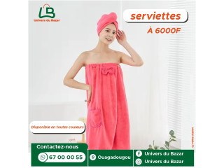 Serviette 2 en 1