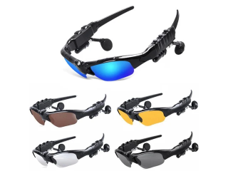 Lunette avec des écouteurs intégrés
