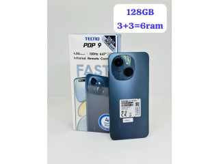 Tecno pop9 94gb+4gb de RAM avec un batterie très résistant caméra cool