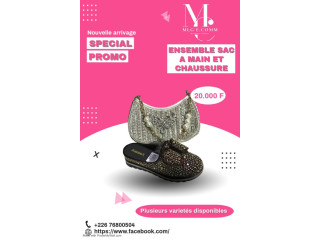 Ensemble sac a main et chaussure