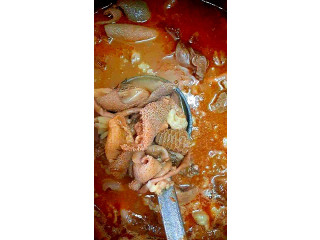 Soupe de boyaux atiéké
