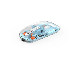 Souris sans fil souris d'ordinateur transparente double BT5.1 2.4G réglable DPI magnétique amovible PC PS4 PS5 souris muette