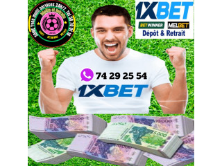 Dépôt et retrait d'argent sur ID 1XBET, Betwinner, Melbet