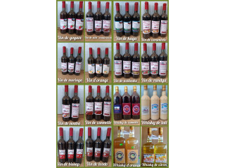 Vins et whisky naturels locaux