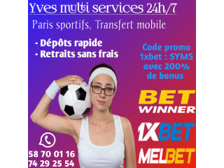 Dépôts et Retraits d'argent 1XBET