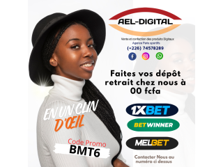 Dépôt retrait 1xbet Betwinner