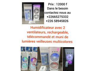Humidificateur d'air rechargeable