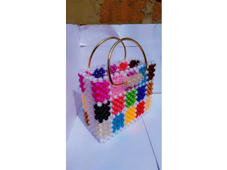 Sac en perle multicolore
