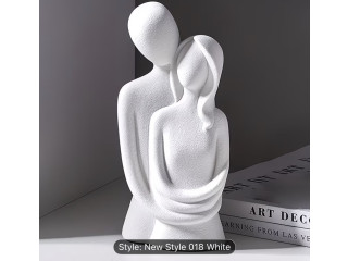 Sculpture Abstraite Couple Moderne  Luxe & Émotion