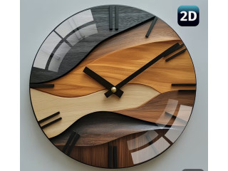 Horloge Murale Ronde Artistique 30 cm  Design Nordique & Silence
