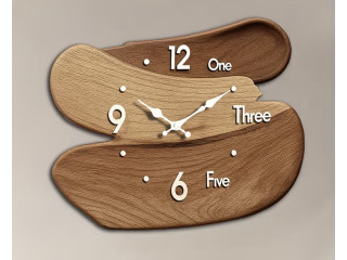 ️ Horloge Murale en Bois  Puzzle & Élégance ️