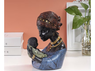 Figurine Africaine Mère Noire  Décoration & Émotion