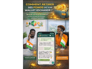 Comment déposer vos Cryptos sur izichange wallet en Afrique